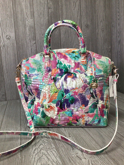Brahmin 3 pc set Daylily Satchel Wristlet Wallet